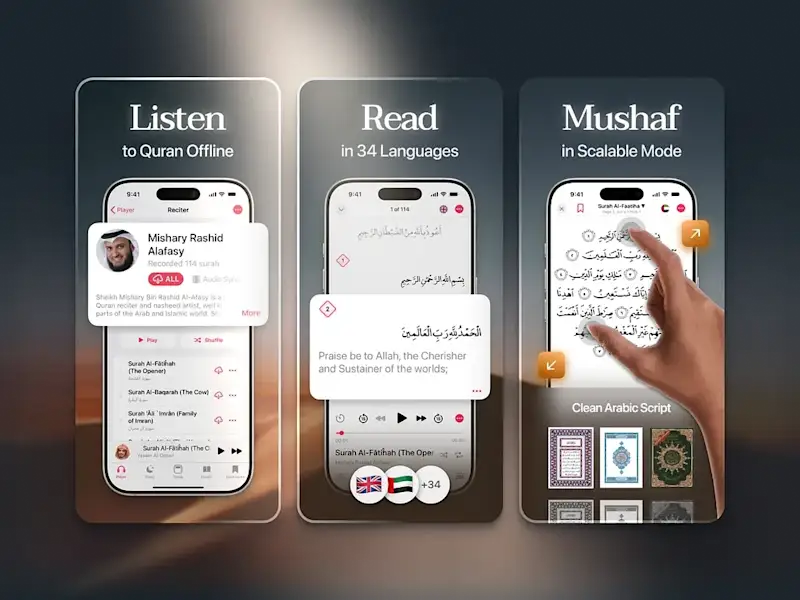 Cover image for Quran App Screenshots Design