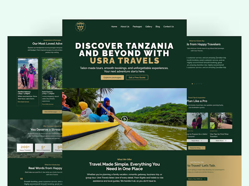 Cover image for Conversion-Driven Website Design for Usra Travels