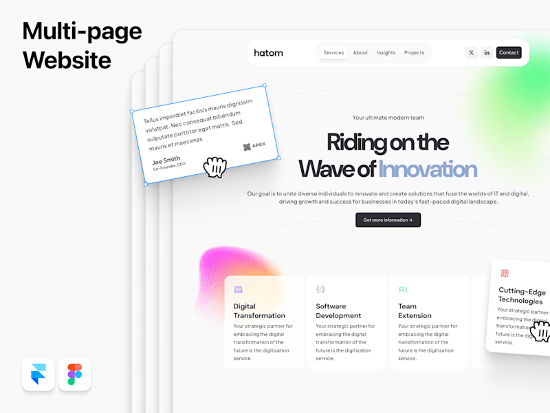 Cover image for Multi-page Website in Framer