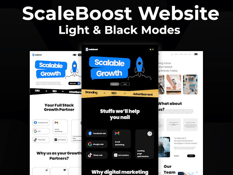 Cover image for ScaleBoost Webflow Website