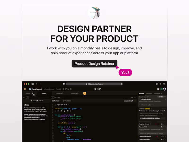 Cover image for Product Design Retainer