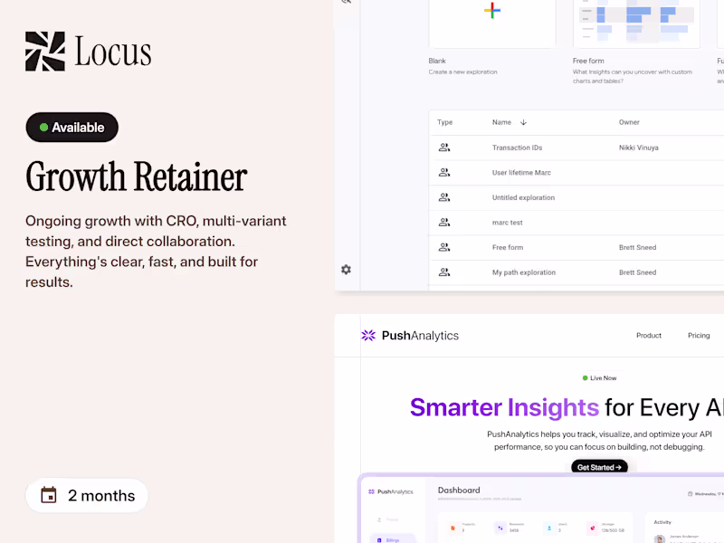 Cover image for CRO Landing Page: Multi-Variant Testing & Development