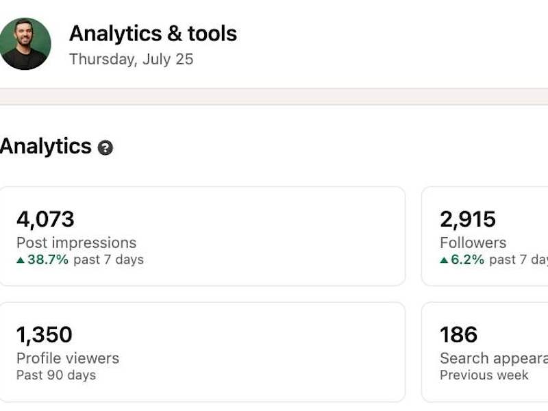 Cover image for LinkedIn Profile Growth