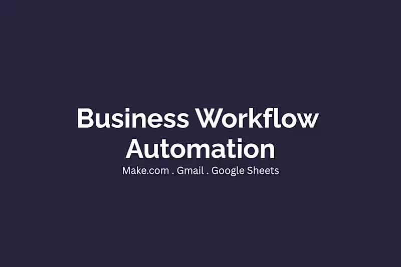 Cover image for Business Workflow Automation