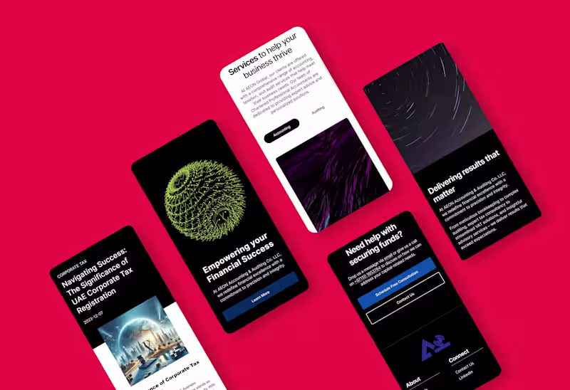 Cover image for  Client work: AEON Global Website 