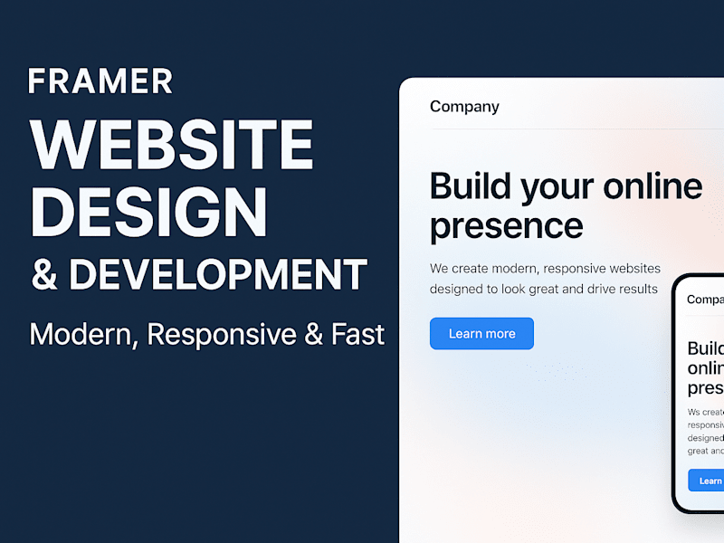 Cover image for Professional Framer Website Design & Development