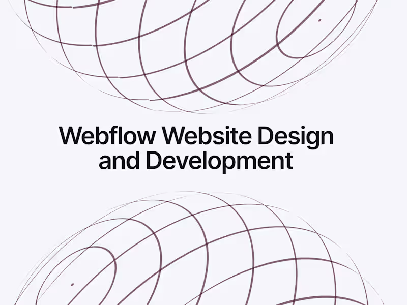 Cover image for Webflow Website Design and Development