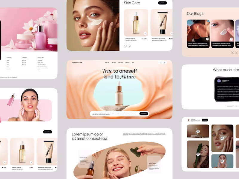 Cover image for E-commerce Platform Design for Premium Beauty Brand