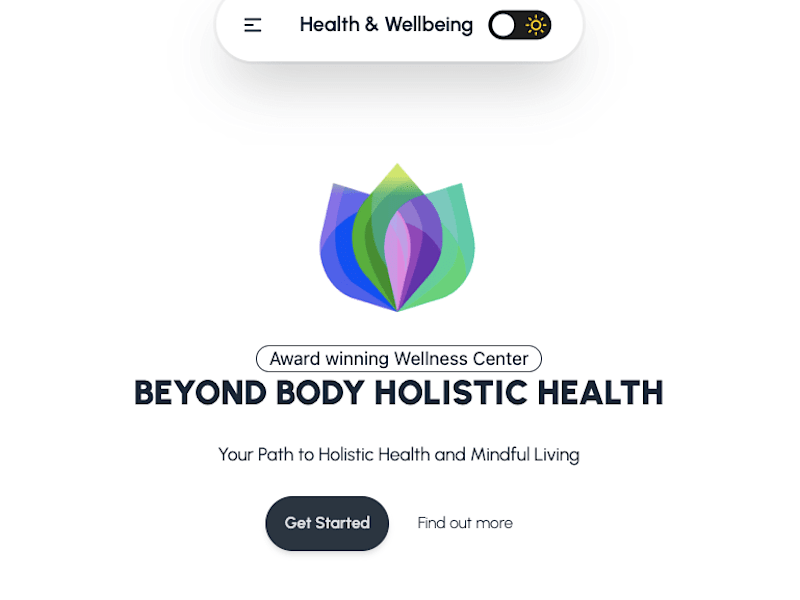 Cover image for Holistic Health Landing Page