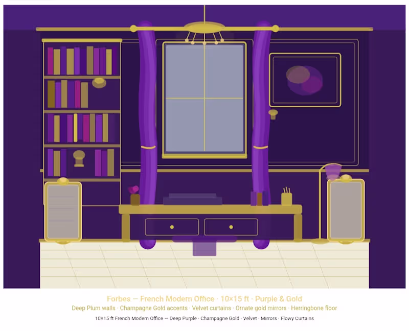 Cover image for Title: French Modern Office Room