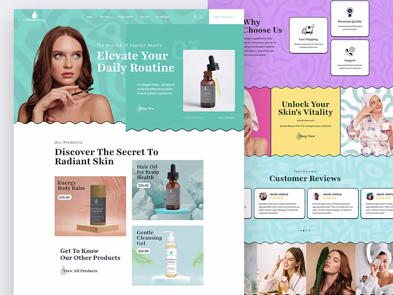Cover image for Collagen Drops - Shopify Website