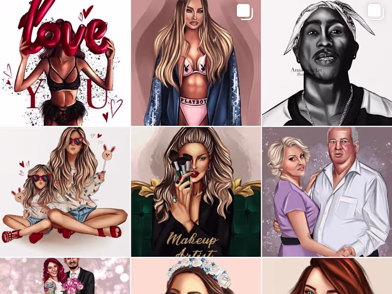 Cover image for Anastasia (@anastasiapascalart) • Instagram photos and videos