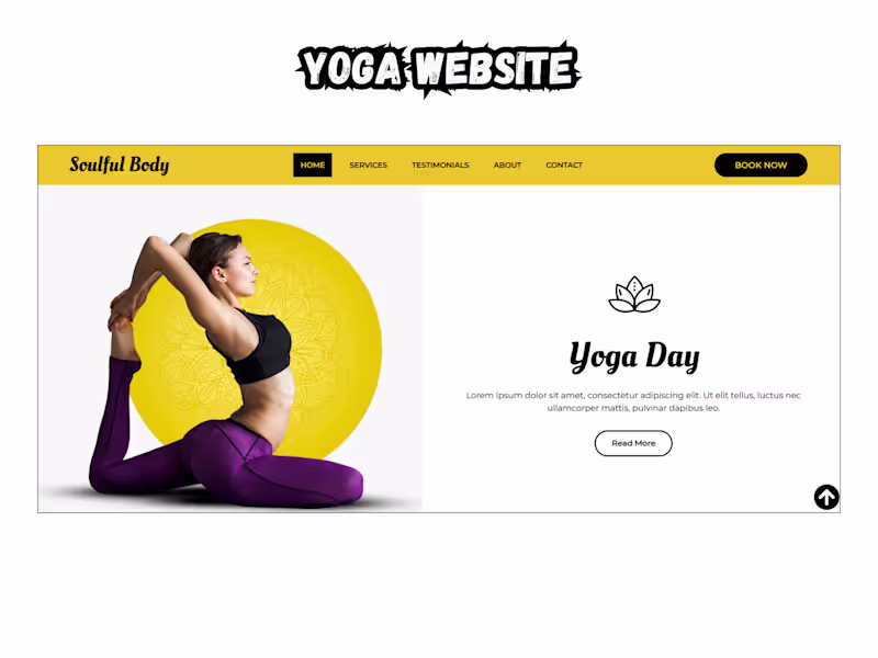 Cover image for Yoga WordPress Website Design Project