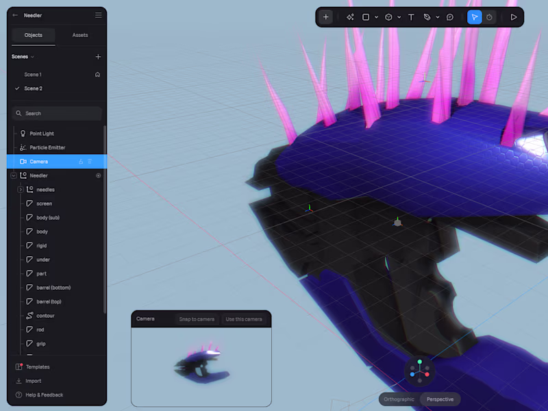 Cover image for Sharing my fully functional, interactive Halo-inspired Needl...