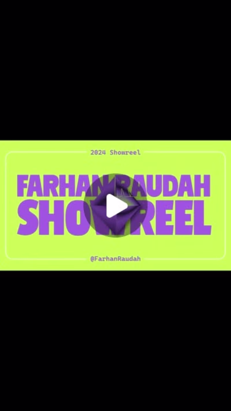 Cover image for Farhan PaanRF on Instagram: “Motion graphic showreel 🚀 Last we…
