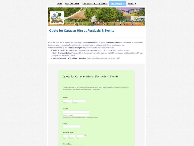Cover image for Creating caravan quoting, reserving, and booking system