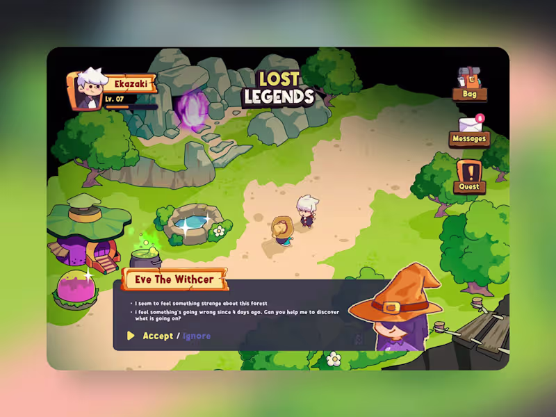 Cover image for Lost Legend Game UI