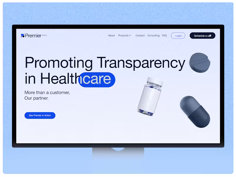 Cover image for Premier Pharma' s Website Transformation