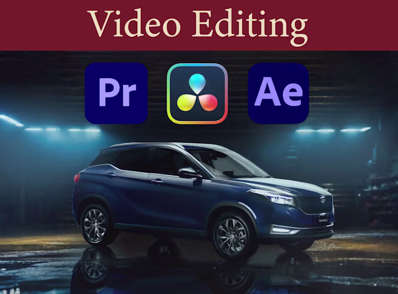 Cover image for Professional Video editing and Motion Graphics