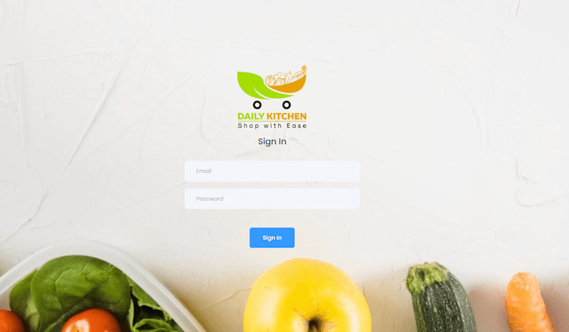 Cover image for Daily Kitchen Grocery Delivery Web Application