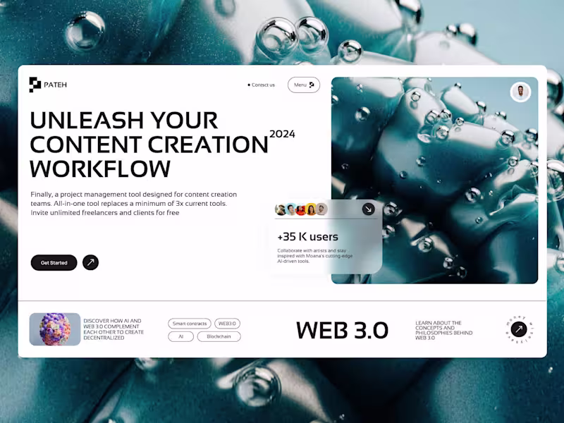 Cover image for Pateh – UI/UX Design for an AI-Powered Platform