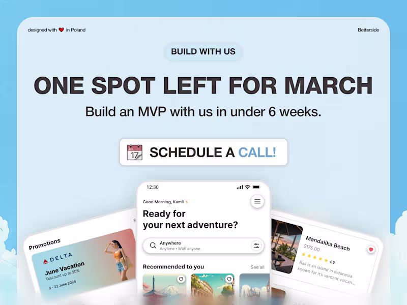 Cover image for Launch your idea fast with a polished product.