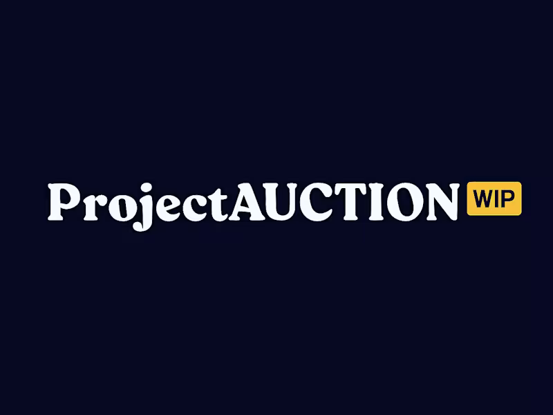 Cover image for ProjectAUCTION [WIP] A smarter way to bid, buy, and sell. A ...