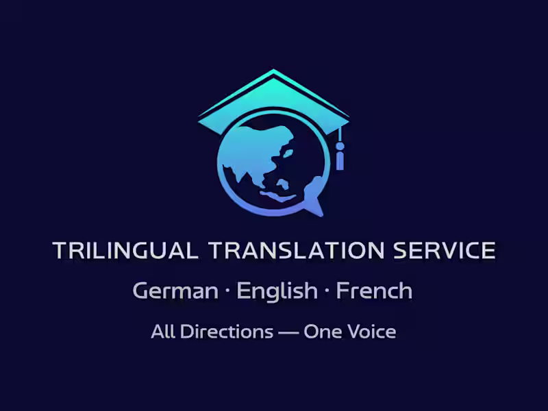 Cover image for German, English & French — fluent, accurate, one voice