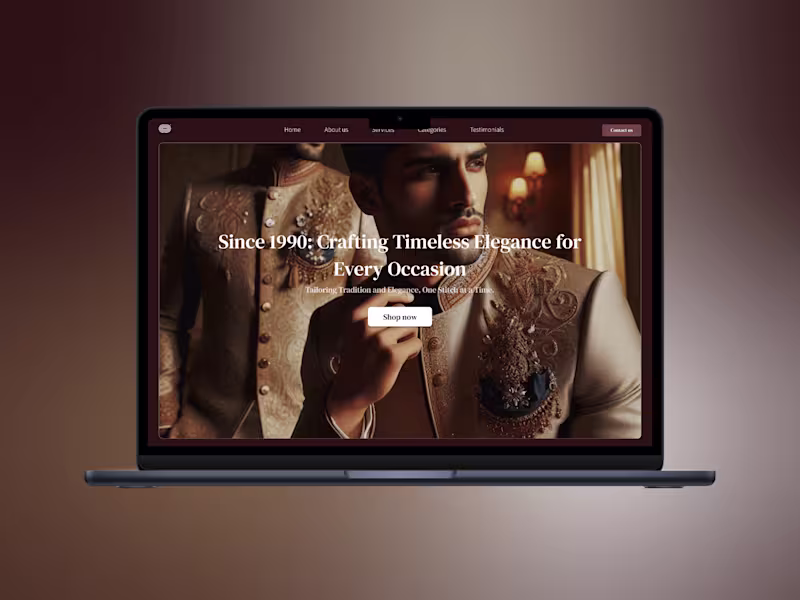 Cover image for Gold Wear Suit Shop with Case Study