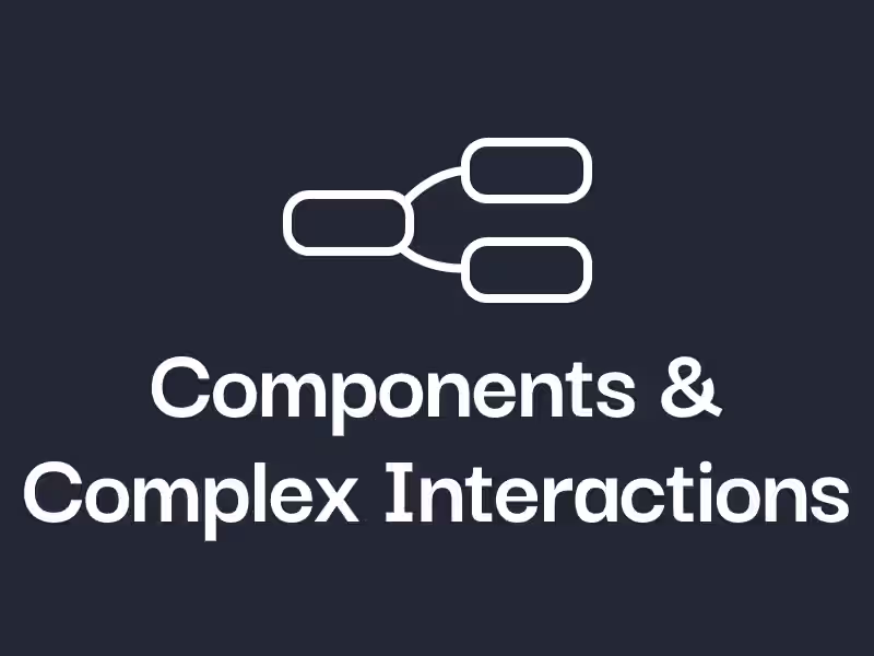 Cover image for Components & Complex Interactions