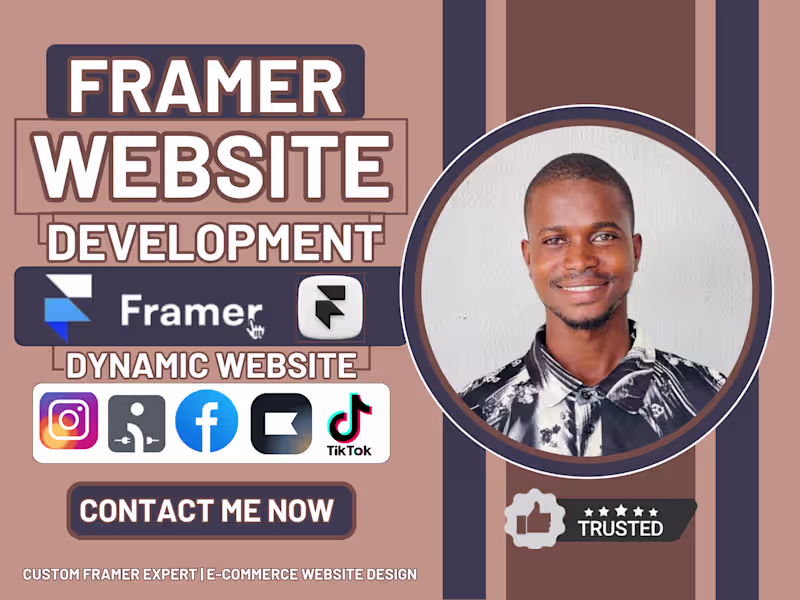 Cover image for I will Do Professional Framer Website Design & Development