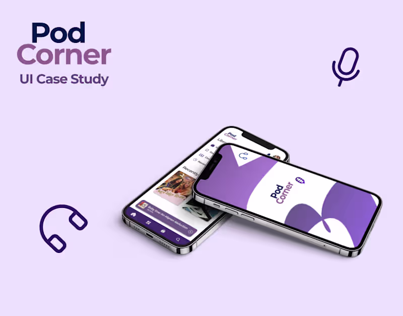 Cover image for PodCorner-UI Case Study :: Behance