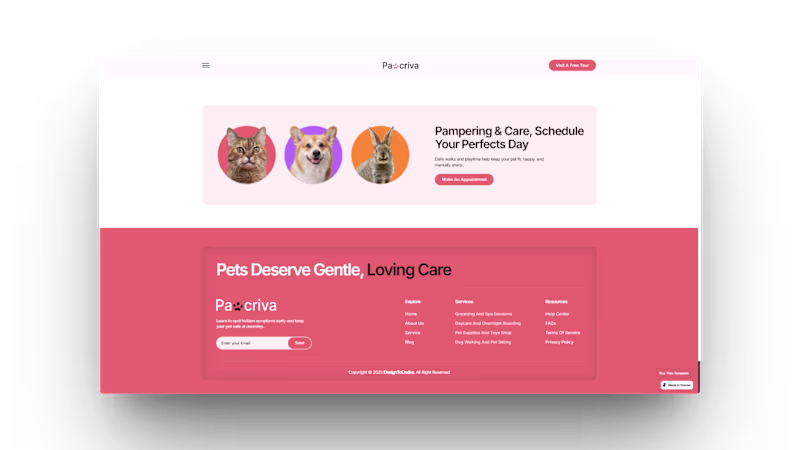 Cover image for Pawcriva - Pet Care Framer