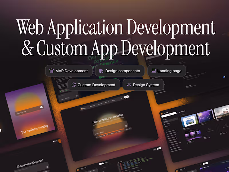 Cover image for Rapid Web Application Development & Custom App Development