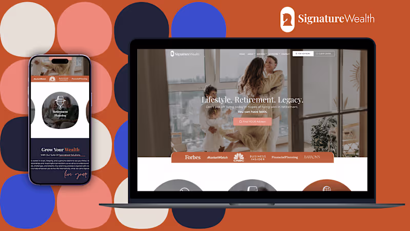 Cover image for Signature Wealth - Website Redesign
