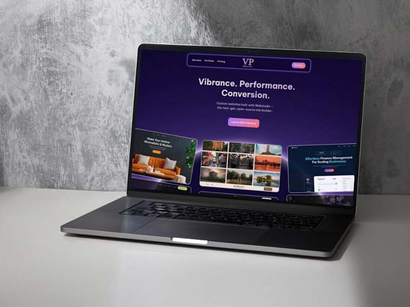 Cover image for Vibrant Landing Page for Web Design Studio