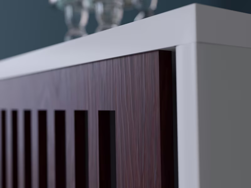 Cover image for 36" Mid Century Modern TV Stand Storage Cabinet