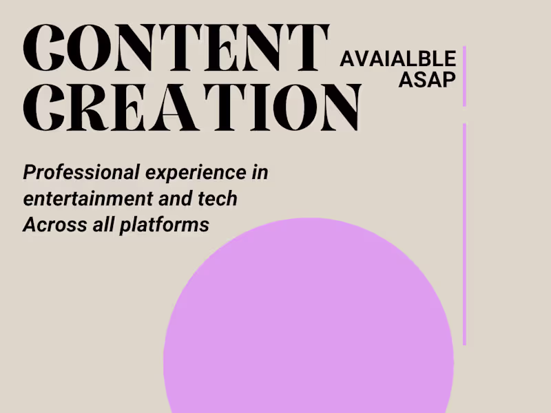 Cover image for All types of content creation on all platforms