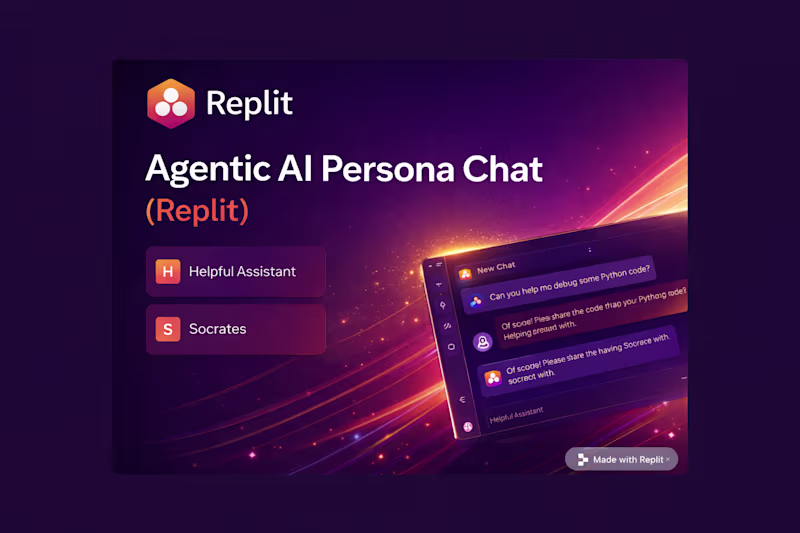 Cover image for Agentic AI Persona Chat (Replit)