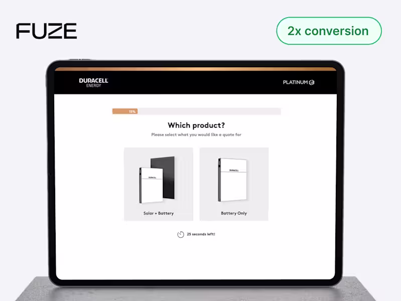 Cover image for 2x conversions for this solar quoting lead gen tool for Fuze AI