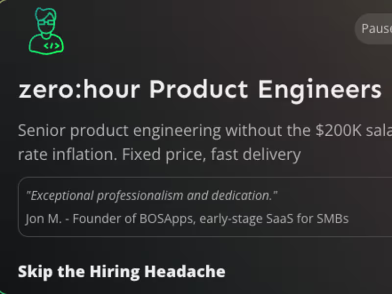 Cover image for Product Engineering Sprint