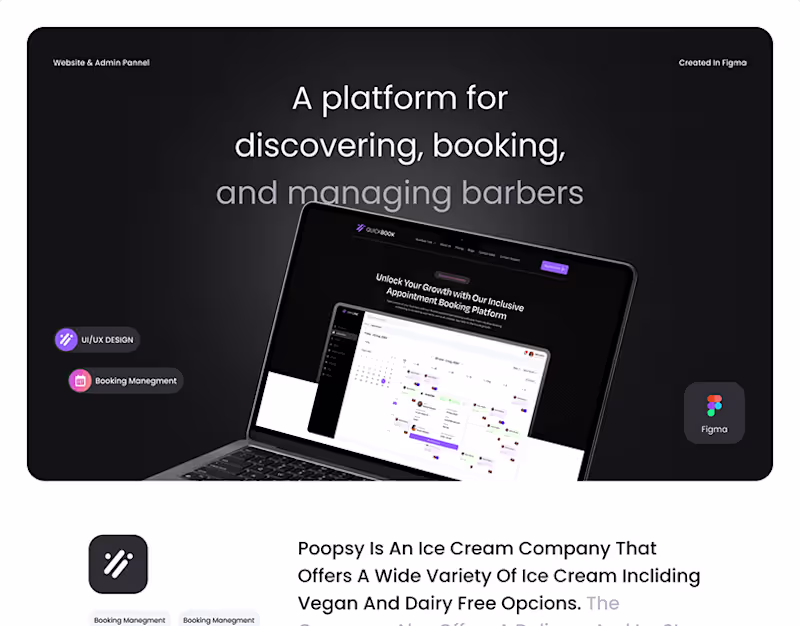 Cover image for Appointment Booking Saas Design