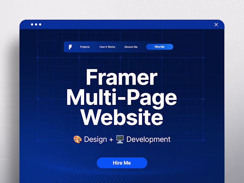 Cover image for Framer Multi-Page (Design + Development)