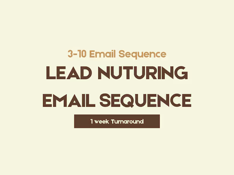 Cover image for Lead Nuturing Email Sequence