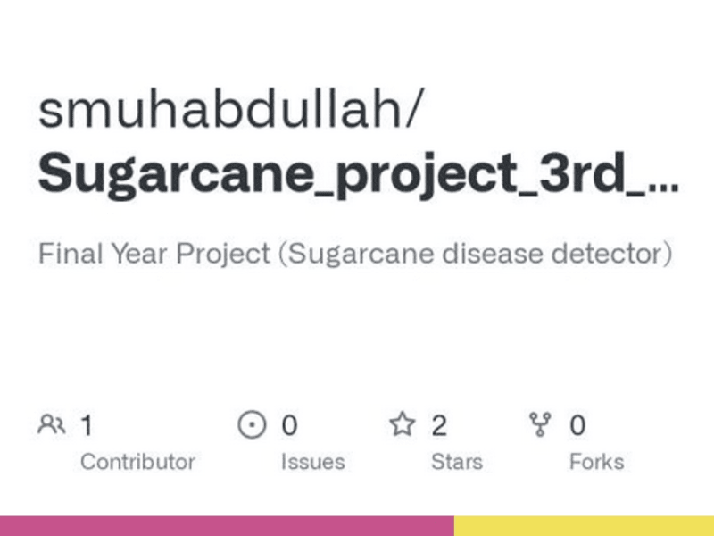 Cover image for Sugarcane Disease Detection and Treatment System Using ML