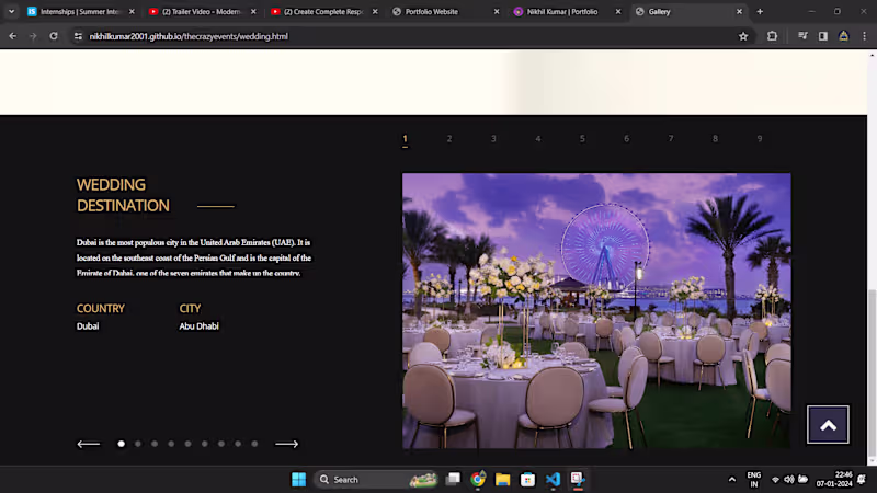 Cover image for Event and Decor Website(Freelance)