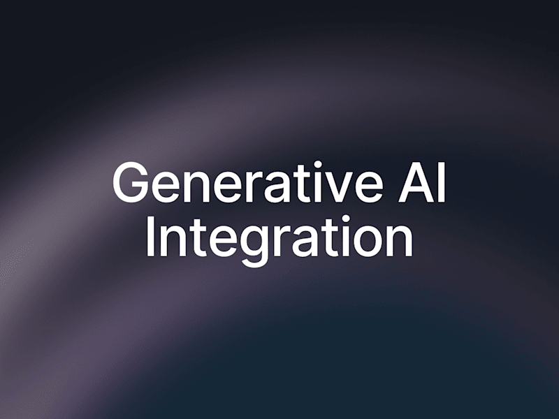 Cover image for Integrate Generative AI Into Your Product or Process