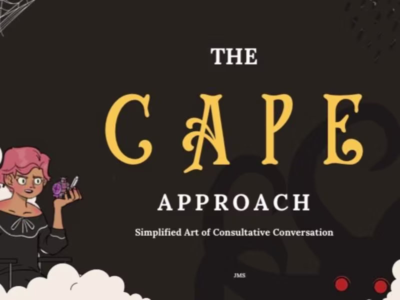 Cover image for Project CAPE: Simplified Art of Consultative Conversation