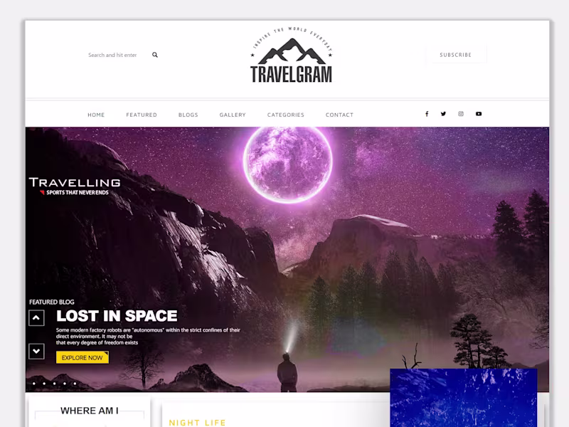 Cover image for Travel blog