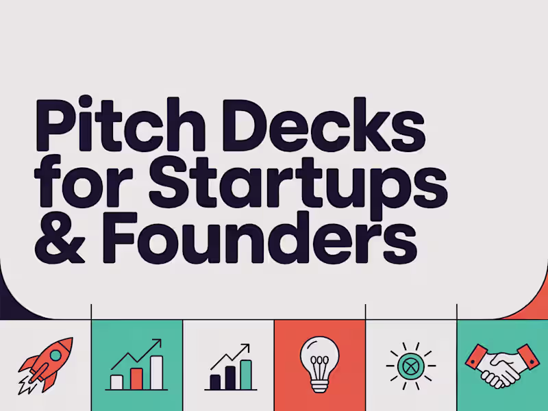 Cover image for Pitch Decks for Startups & Founders